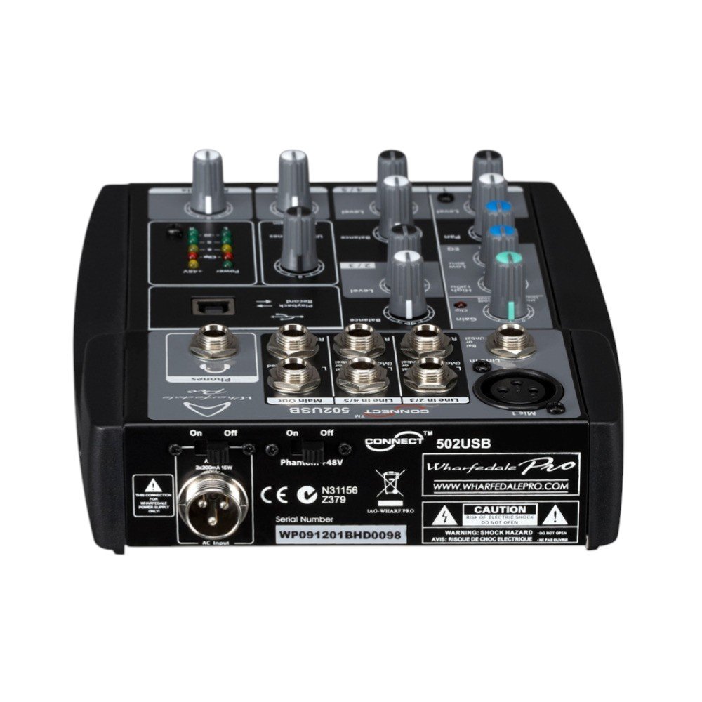 Mezclador Analógico 5 canales WHARFEDALE CONNECT 502USB - Image 2