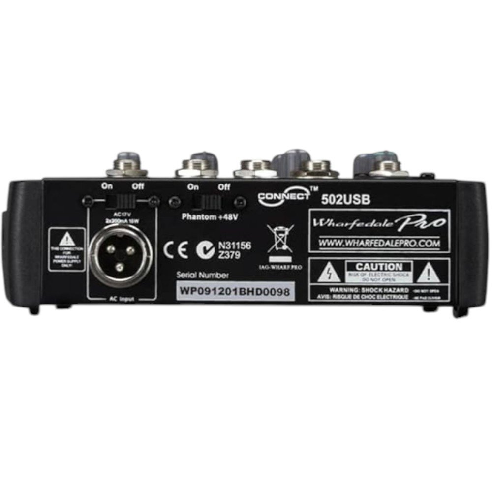 Mezclador Analógico 5 canales WHARFEDALE CONNECT 502USB - Image 7