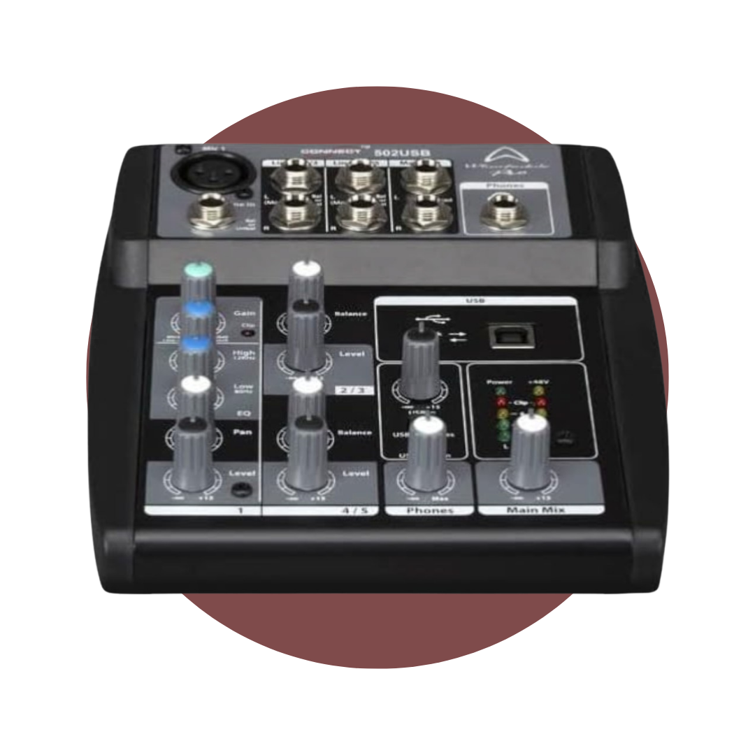 Mezclador Analógico 5 canales WHARFEDALE CONNECT 502USB