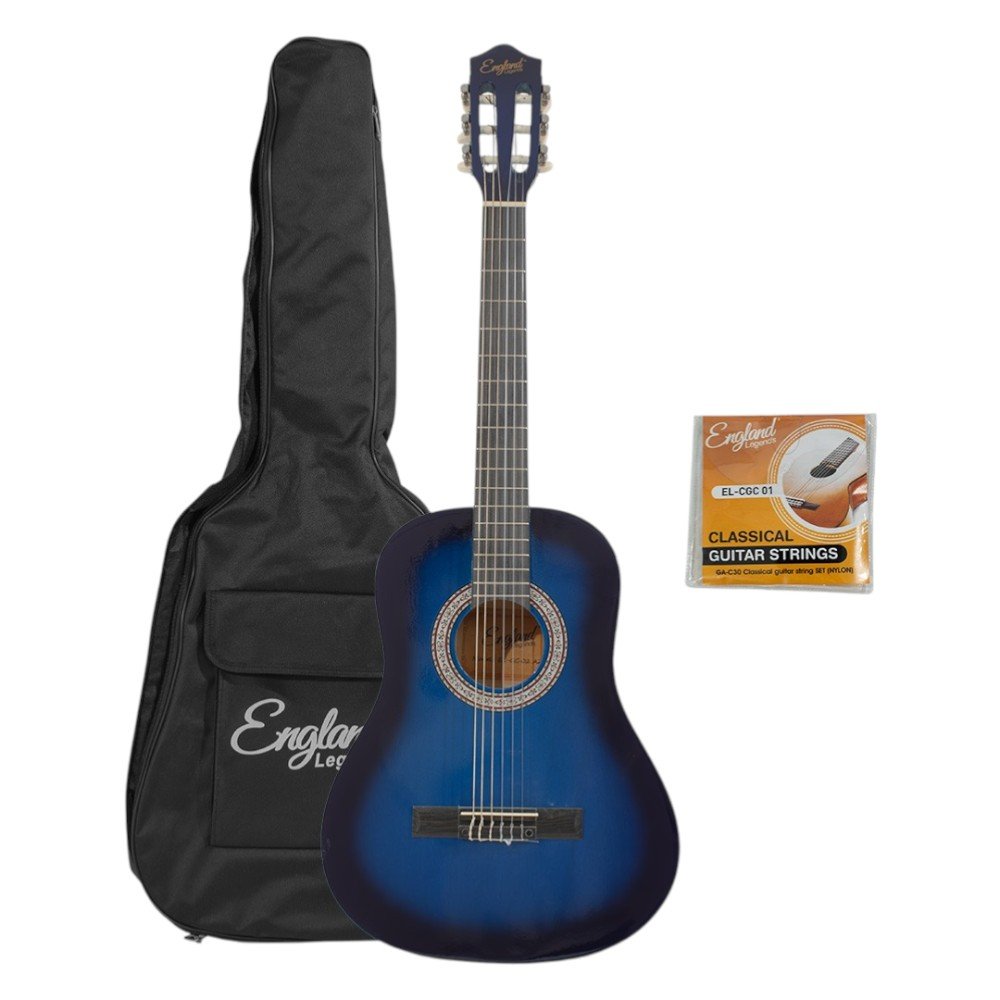 GUITARRA CLASICA 36" COLOR AZUL ENGLAND LEGENDS - Image 4