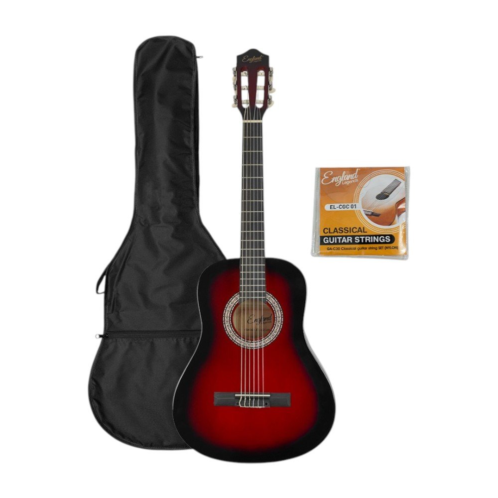 GUITARRA CLASICA 36" COLOR ROJO ENGLAND LEGENDS - Image 4