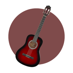 GUITARRA CLASICA 36" COLOR ROJO ENGLAND LEGENDS