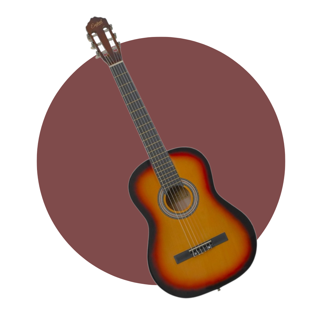 GUITARRA CLASICA 39" COLOR AMARILLO ENGLAND LEGENDS