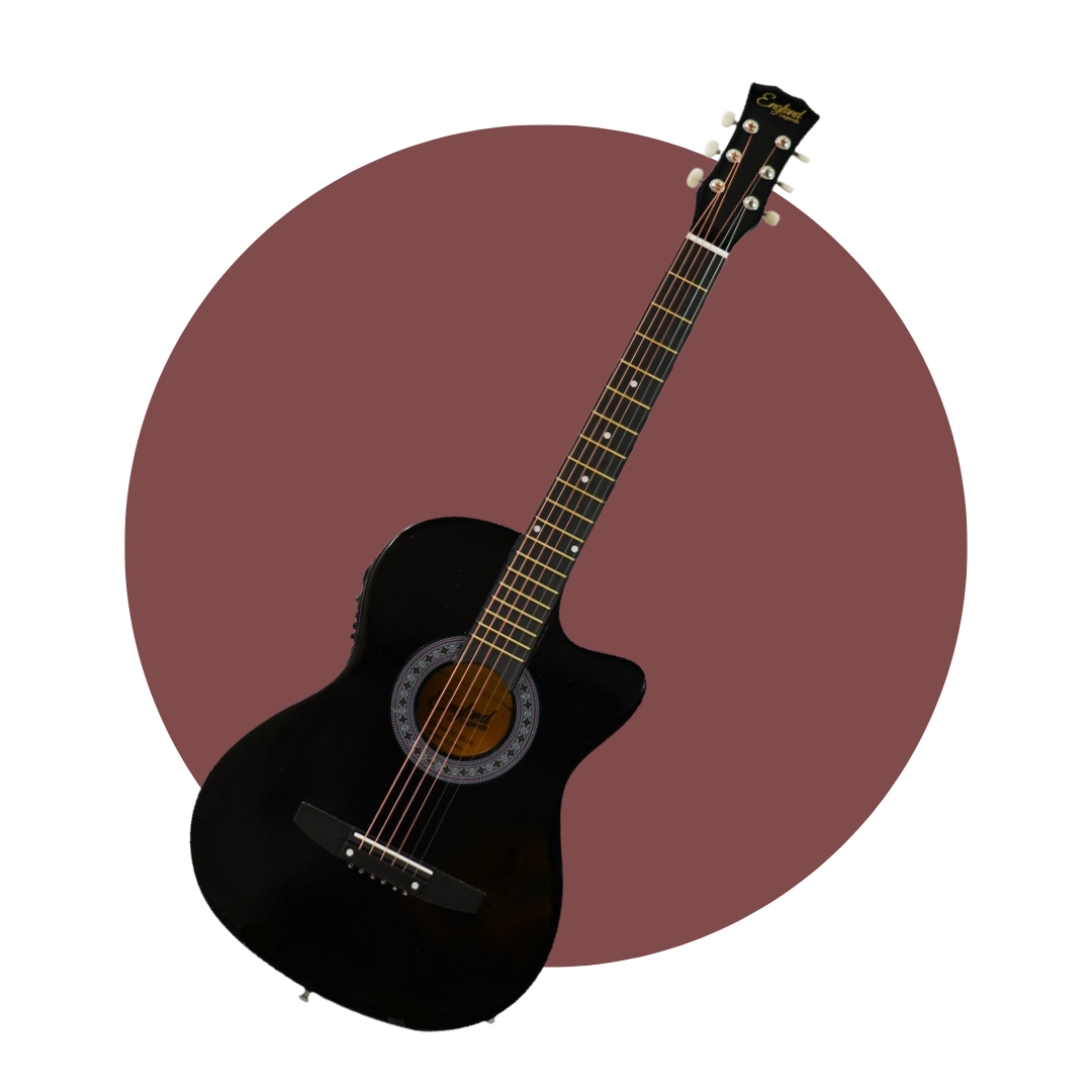 GUITARRA ELECTROACUSTICA 38" COLOR NEGRO ENGLAND LEGENDS