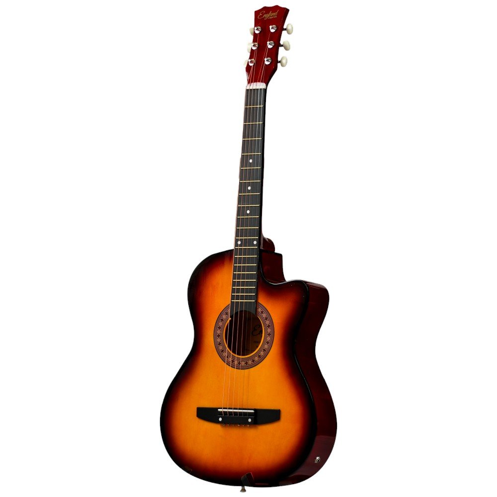 GUITARRA ELECTROACUSTICA ESCALA 38" COLOR AMARILLA ENGLAND LEGENDS - Image 2