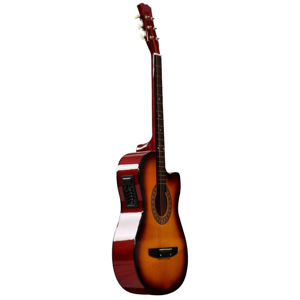GUITARRA ELECTROACUSTICA ESCALA 38" COLOR AMARILLA ENGLAND LEGENDS - Image 6