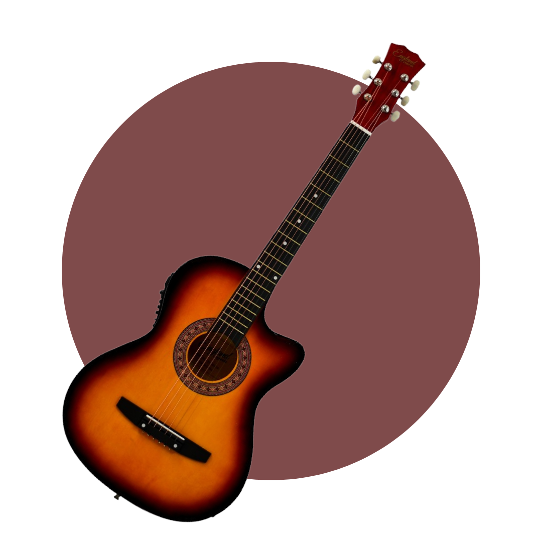 GUITARRA ELECTROACUSTICA ESCALA 38" COLOR AMARILLA ENGLAND LEGENDS