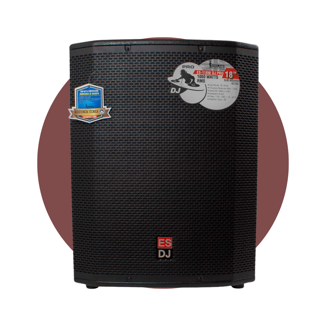 Subwoofer Activo ENGLAND SOUND ES-118W- DJ-PRO 18″ 1000 WATTS RMS