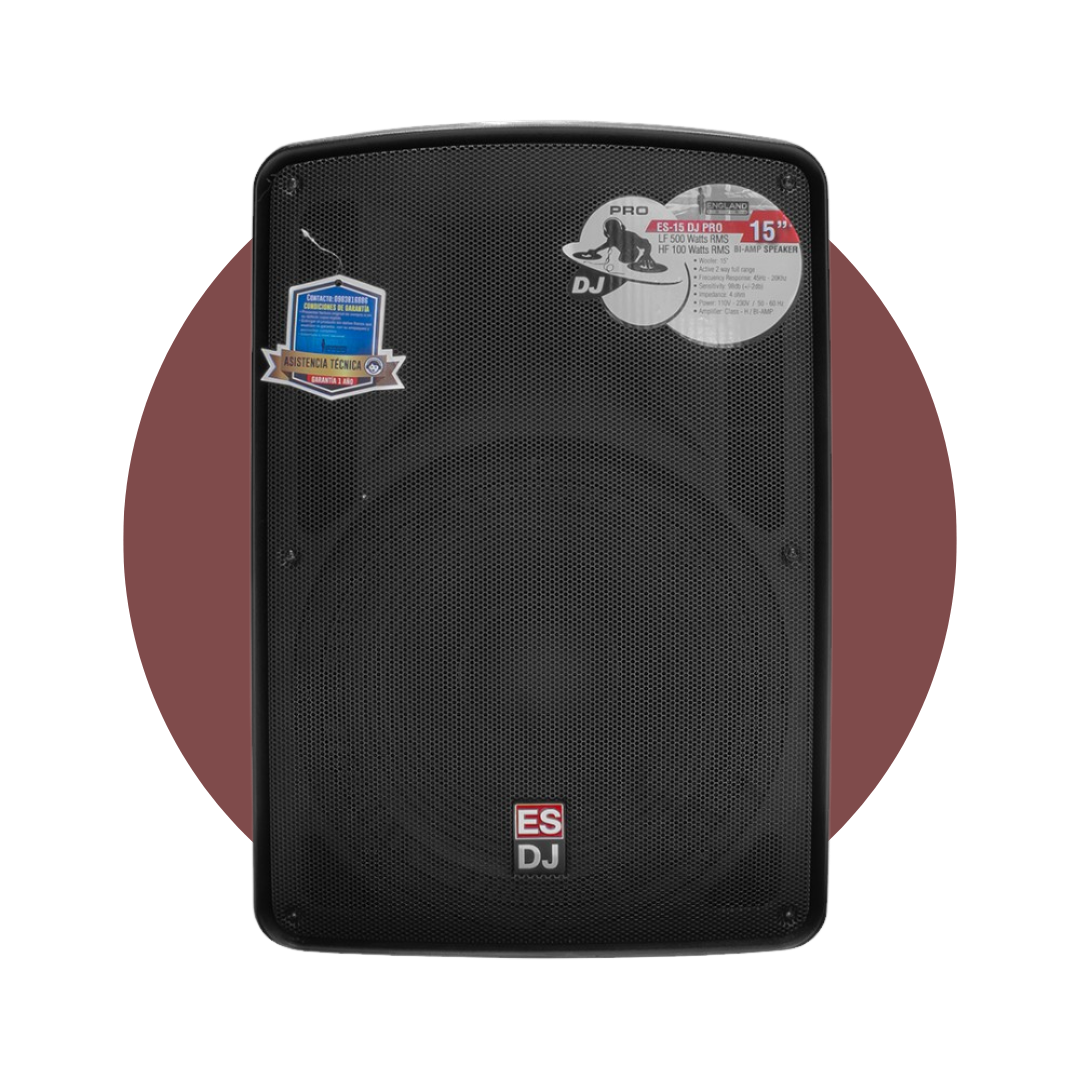 Parlante ENGLAND SOUND ES-15 DJ PRO 2 vías full range 500 watts RMS
