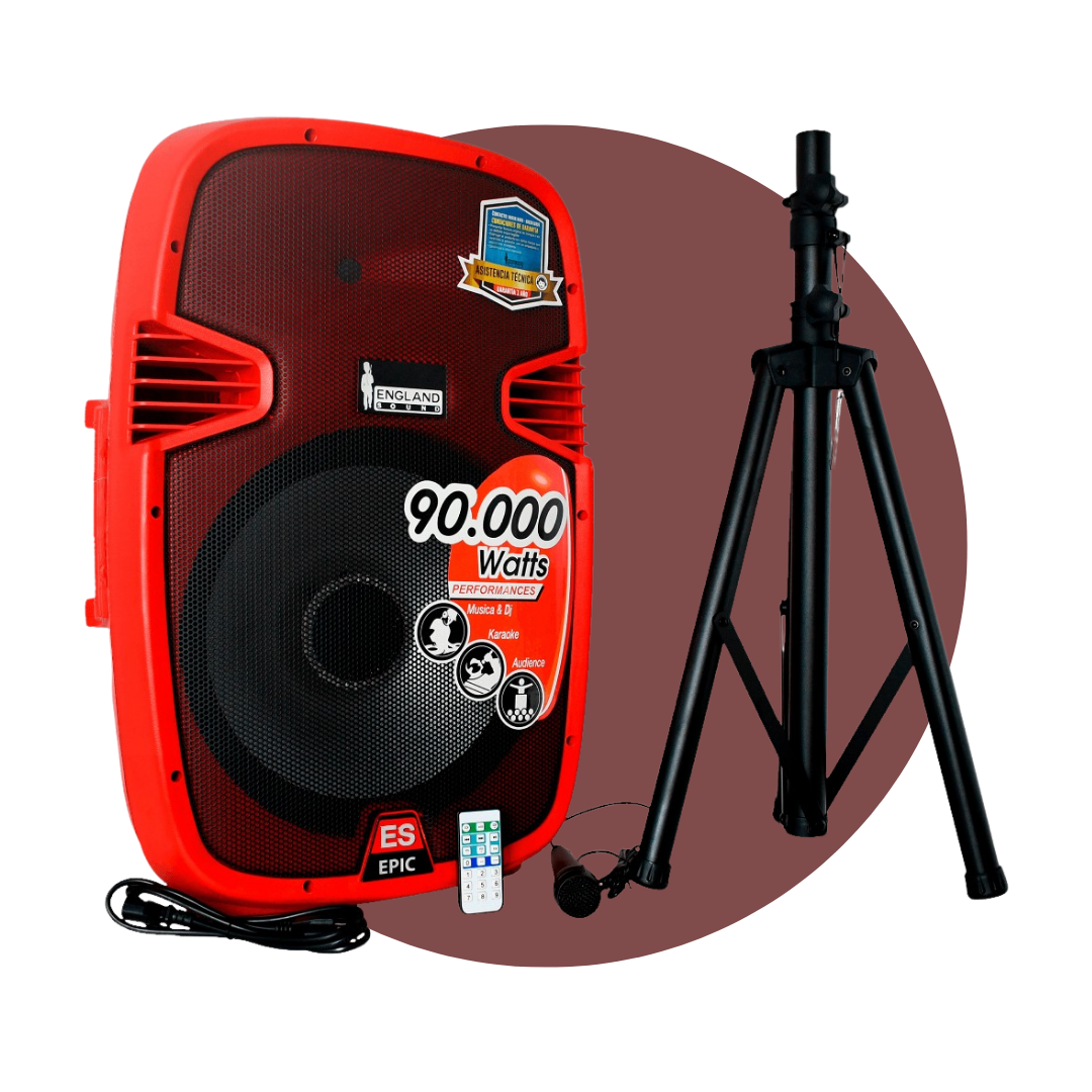 Parlante ENGLAND SOUND ES-2 GAD EPIC 15 LED R 15″ 90.000W PMPO