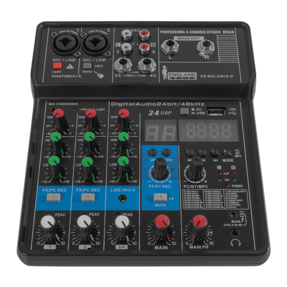 Mixer Profesional 4 canales ENGLAND SOUND ES-BALANCE 4I - Image 2
