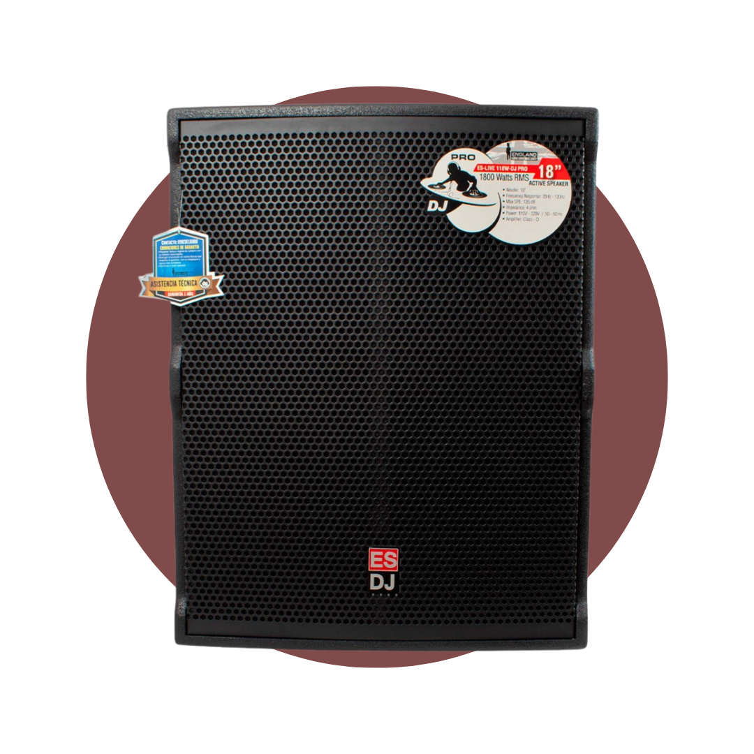 Subwoofer Activo ENGLAND SOUND ES-LIVE 118W-DJ PRO 18″ 1800W RMS