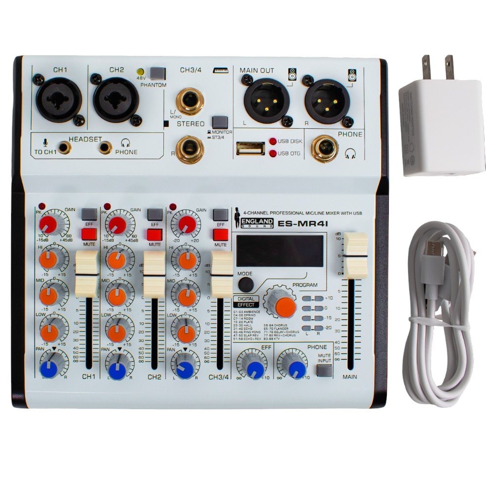 Mixer Profesional 4 canales ENGLAND SOUND ES-MR4I - Image 2