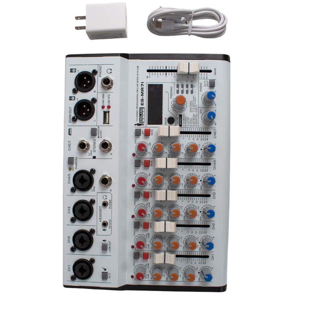 Mixer Profesional 7 canales ENGLAND SOUND ES-MR7I - Image 2