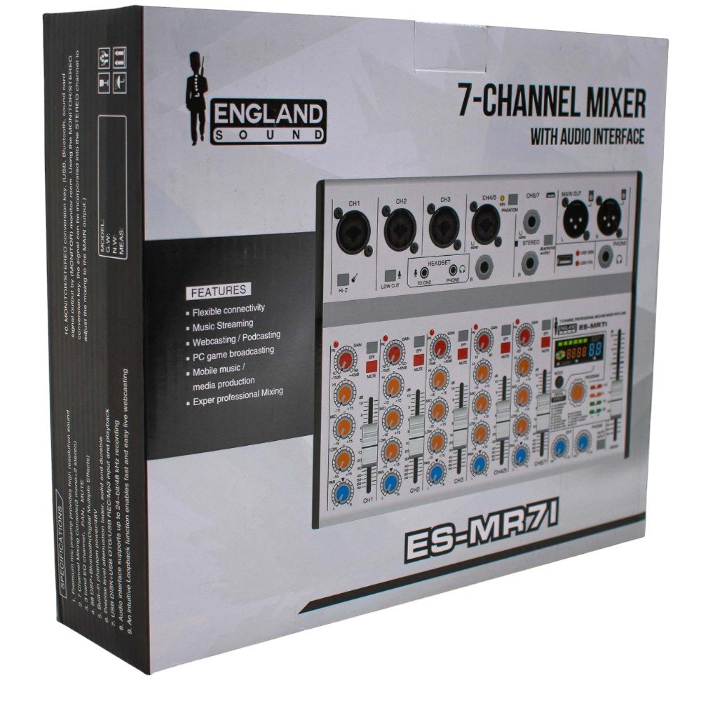 Mixer Profesional 7 canales ENGLAND SOUND ES-MR7I - Image 6