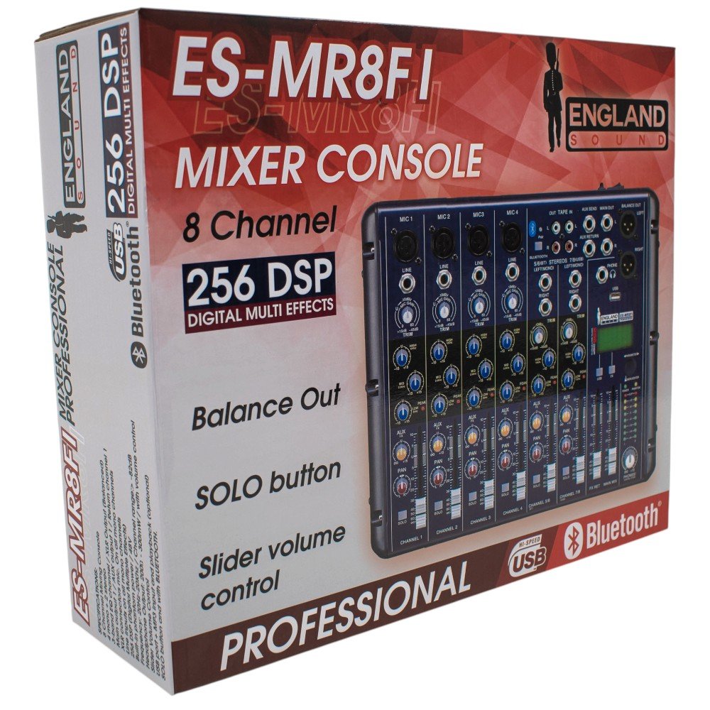 Mixer Analógico 6 canales ENGLAND SOUND ES-MR8FI - Image 6