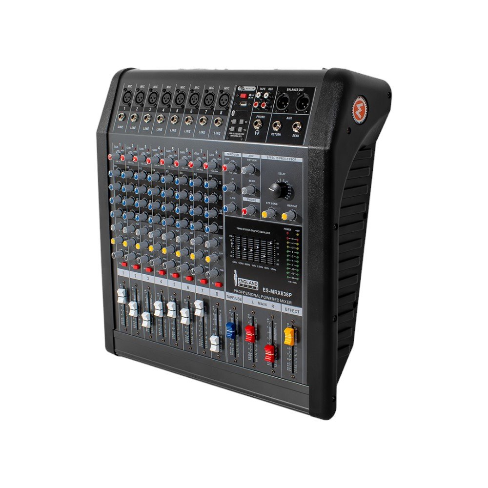 Mixer Profesional 8 canales 382W ENGLAND SOUND ES-MRX838P - Image 2