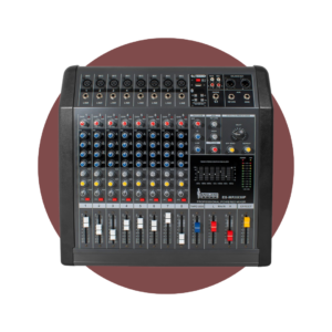 ES-MRX838P Mixer Profesional 8 canales 382W ENGLAND SOUND ES-MRX838P
