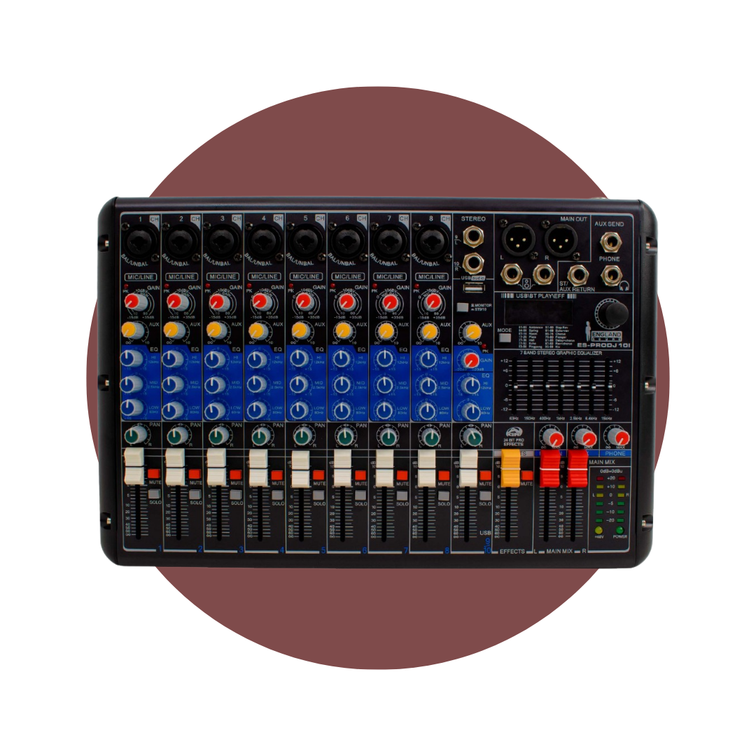Mixer Analógico 10 canales ENGLAND SOUND ES-PRODJ 10I