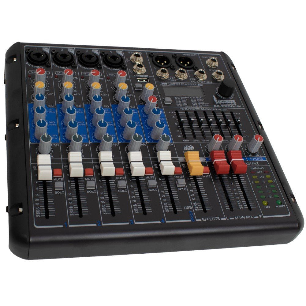 Mixer Profesional 6 canales ENGLAND SOUND ES-PRODJ 6I - Image 2