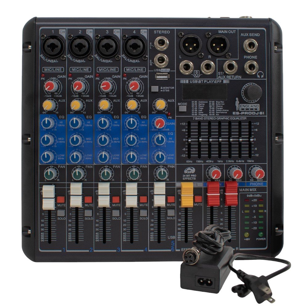 Mixer Profesional 6 canales ENGLAND SOUND ES-PRODJ 6I - Image 5