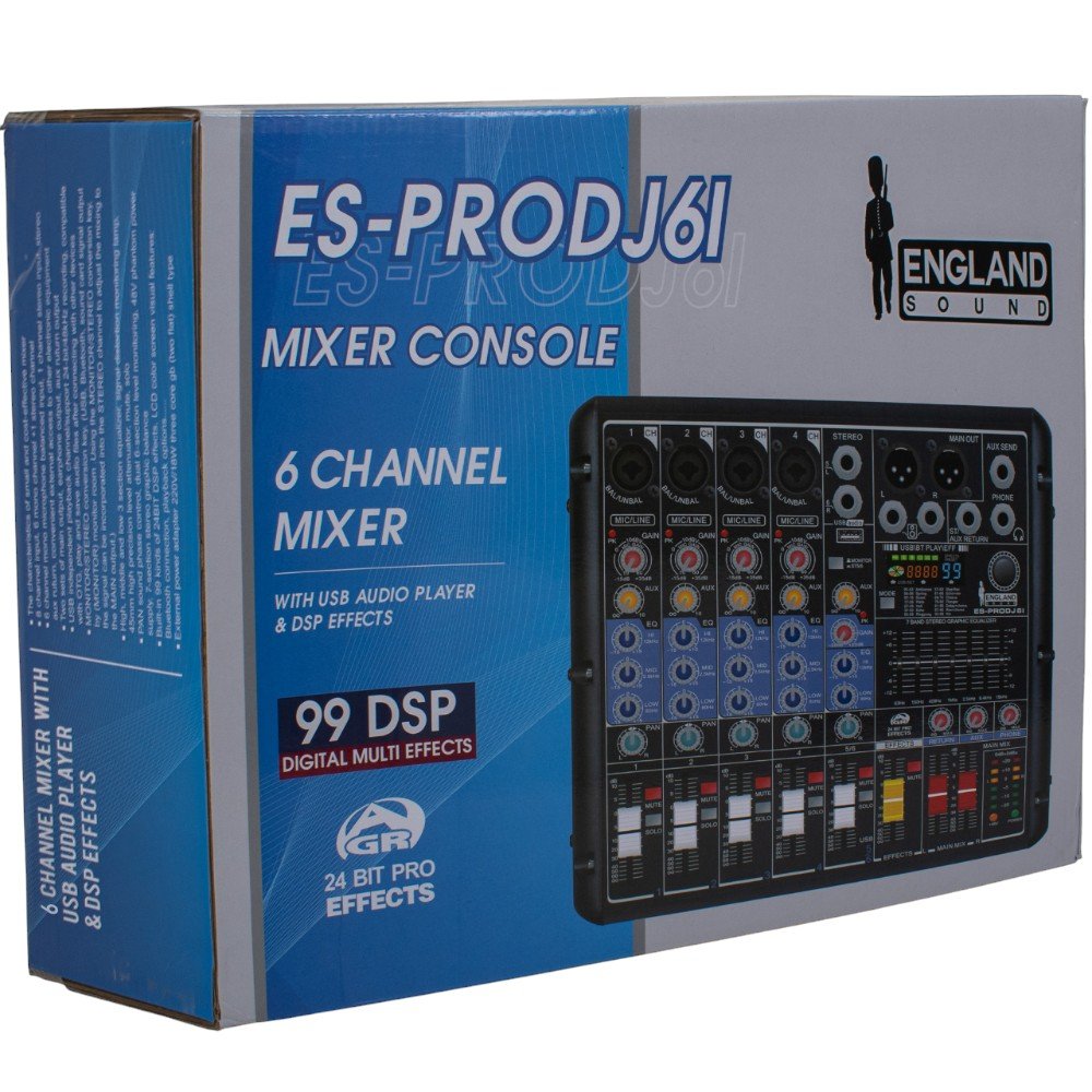 Mixer Profesional 6 canales ENGLAND SOUND ES-PRODJ 6I - Image 7