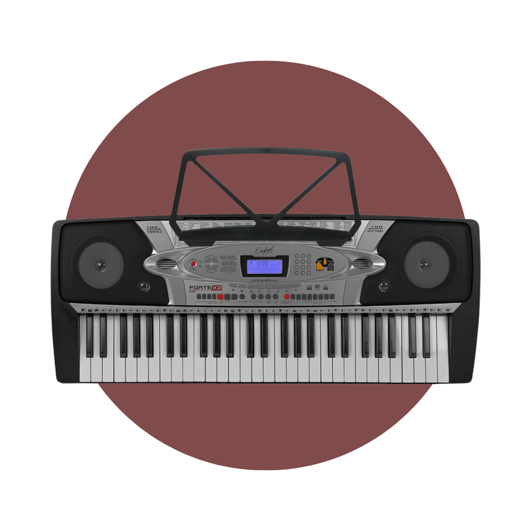 Teclado Musical 54 teclas pantalla LCD ENGLAND LEGENDS FORTE X2