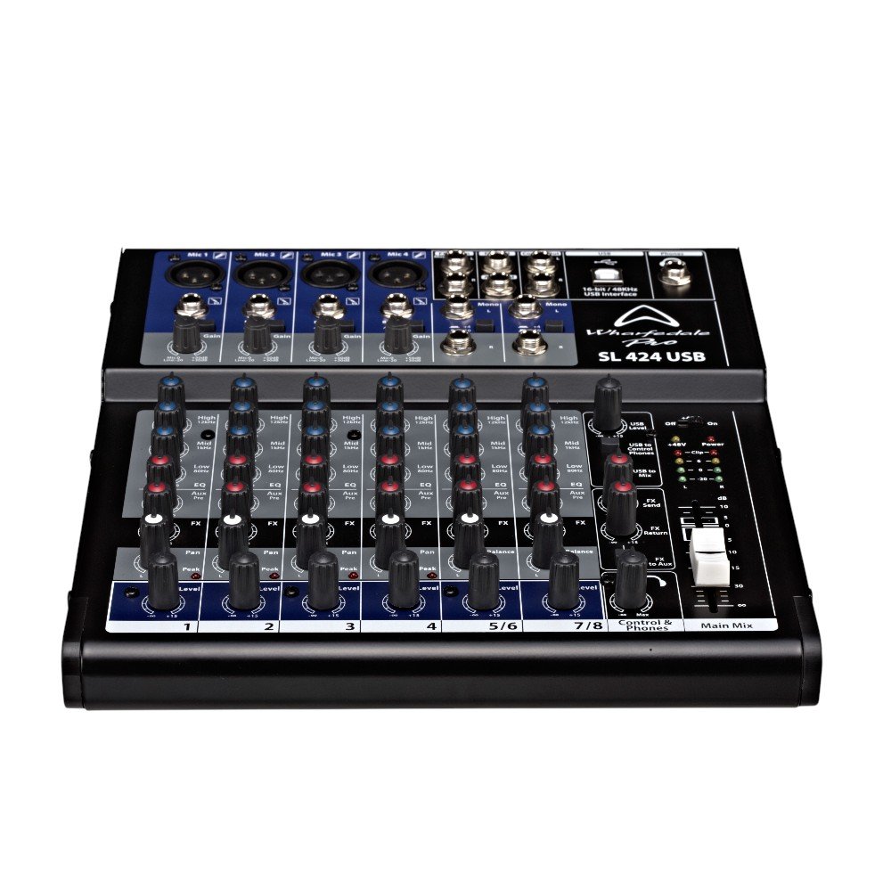 Mezclador Analógico 8 canales multientrada WHARFEDALE SL424USB - Image 2