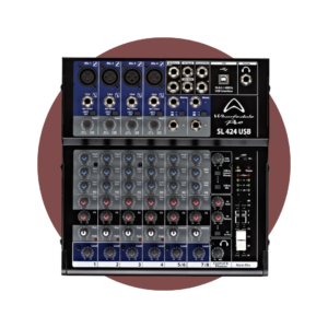 SL424USB Mezclador Analógico 8 canales multientrada WHARFEDALE SL424USB