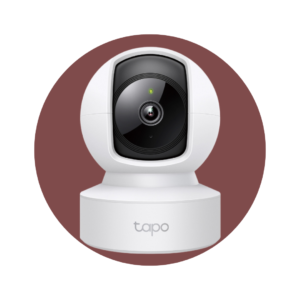 Cámara de seguridad Wi-Fi para el hogar con movimiento horizontal y vertical