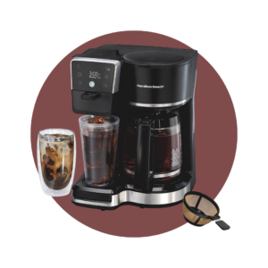 Cafetera programable Hamilton Beach bidireccional para café frío/caliente