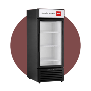 VITRINA RCA SHOWCASE VERTICAL 170L NEGRO