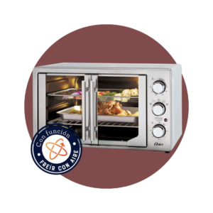Horno Oster® Extra Grande con Freidora de Aire 42 LTS Gris