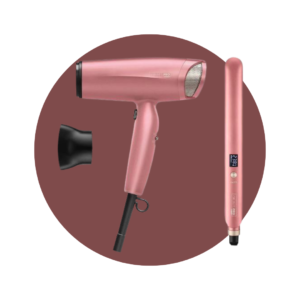 Secador y Plancha Conair InfinitiPRO Pink Radiance Boost con Tecnología Nano-Quartz