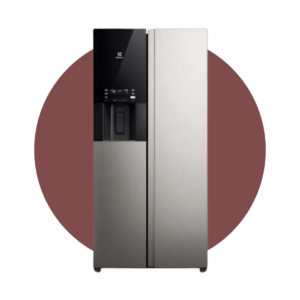 Refrigeradora Side by Side Electrolux 481L Autosense Dispensador de agua y hielo Gris
