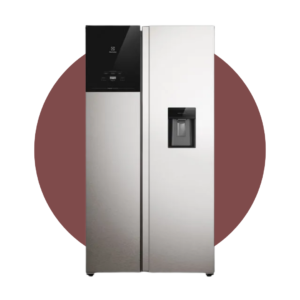 Refrigeradora Electrolux side by side 522L inverter autosense gris