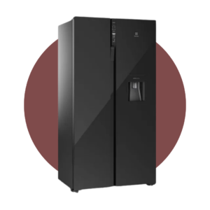 Refrigeradora Electrolux side by side 522L inverter autosense con dispensador de agua