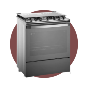 Cocina Electrolux Experience 5 Quemadores PerfectCook con VaporBake Gris