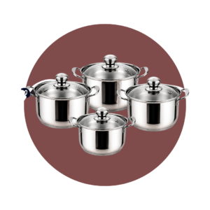 SET DE OLLA ALUMINIO 8 PIEZAS