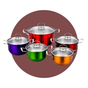 SET DE OLLA ALUMINIO 10 PIEZAS
