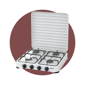COCINETA ECHEF PRO 4 HORNILLAS BLANCA