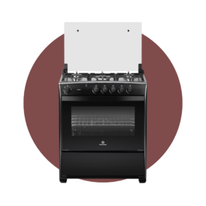 COCINA INDURAMA TOLEDO 5 QUEMADORES NEGRO