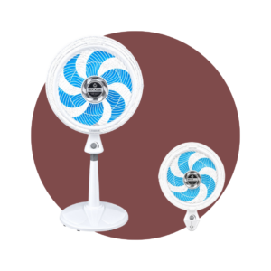 VENTILADOR 2 EN 1 MAX POWER 18" BLANCO/TURQUESA