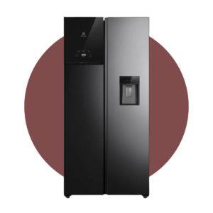 ERS44F3Q5BB (1) Refrigeradora Electrolux Side by Side 430L inverter autosense con dispensador de agua negra