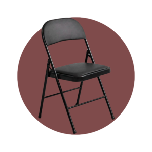SILLA PLEGABLE NEGRA